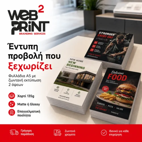 Διαφημιστικά Φυλλάδια Α5 Web2Print