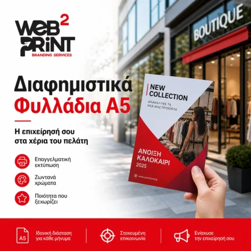 Διαφημιστικά Φυλλάδια Α5 Web2Print