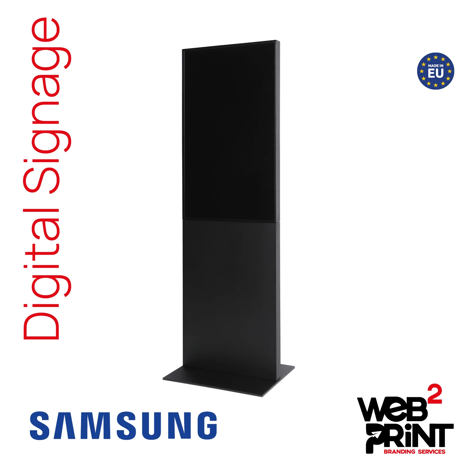 Διαφημιστική Οθόνη Samsung Digital Signage Μαύρη Web2Print