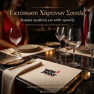 Εκτύπωση Χάρτινων Σουπλά Web2Print