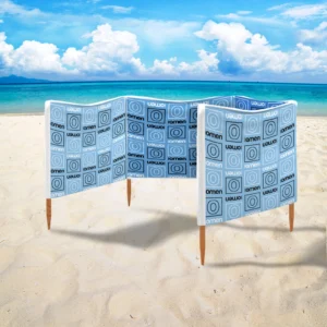 Ανεμοφράκτης Παραλίας Τυπωμένος Διαφημιστικός