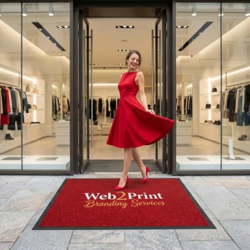 Web2Print Προβολή & Προώθηση Επιχειρήσεων 9 Ταπέτo Πατάκι Εισόδου με Λογότυπο Εξωτερικής Χρήσης Εσωτερικής Χρήσης