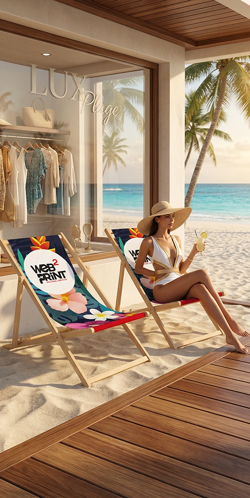 Σεζλόνγκ Διαφημιστική Beach Chair Deck Chair Web2Print