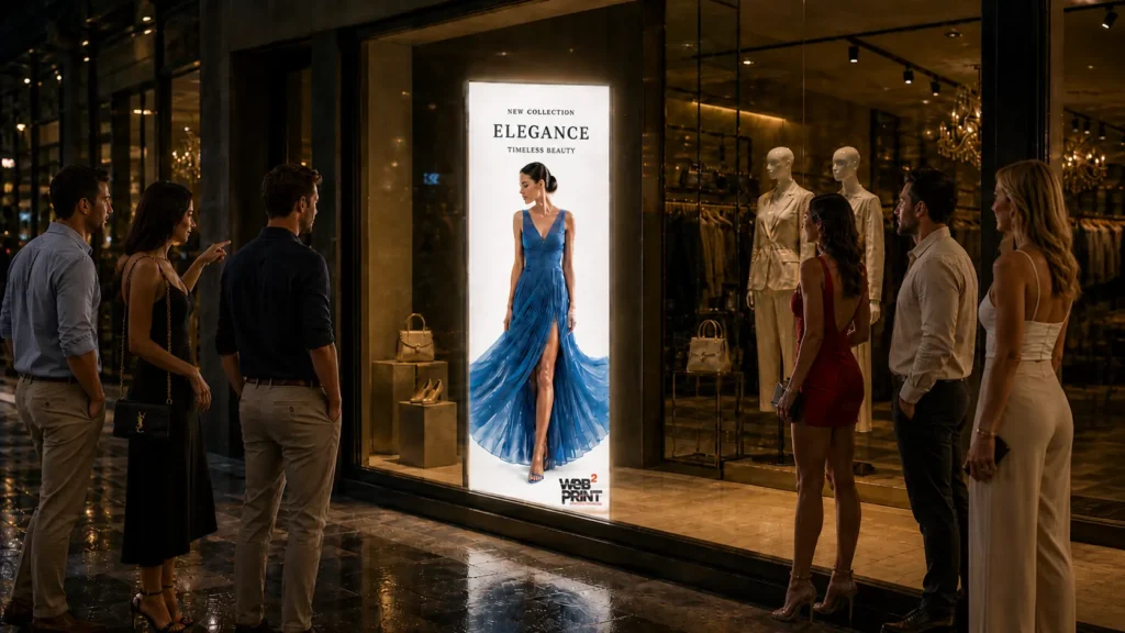 Πτυσσόμενο LED LightBox Fold & Go 85×200
