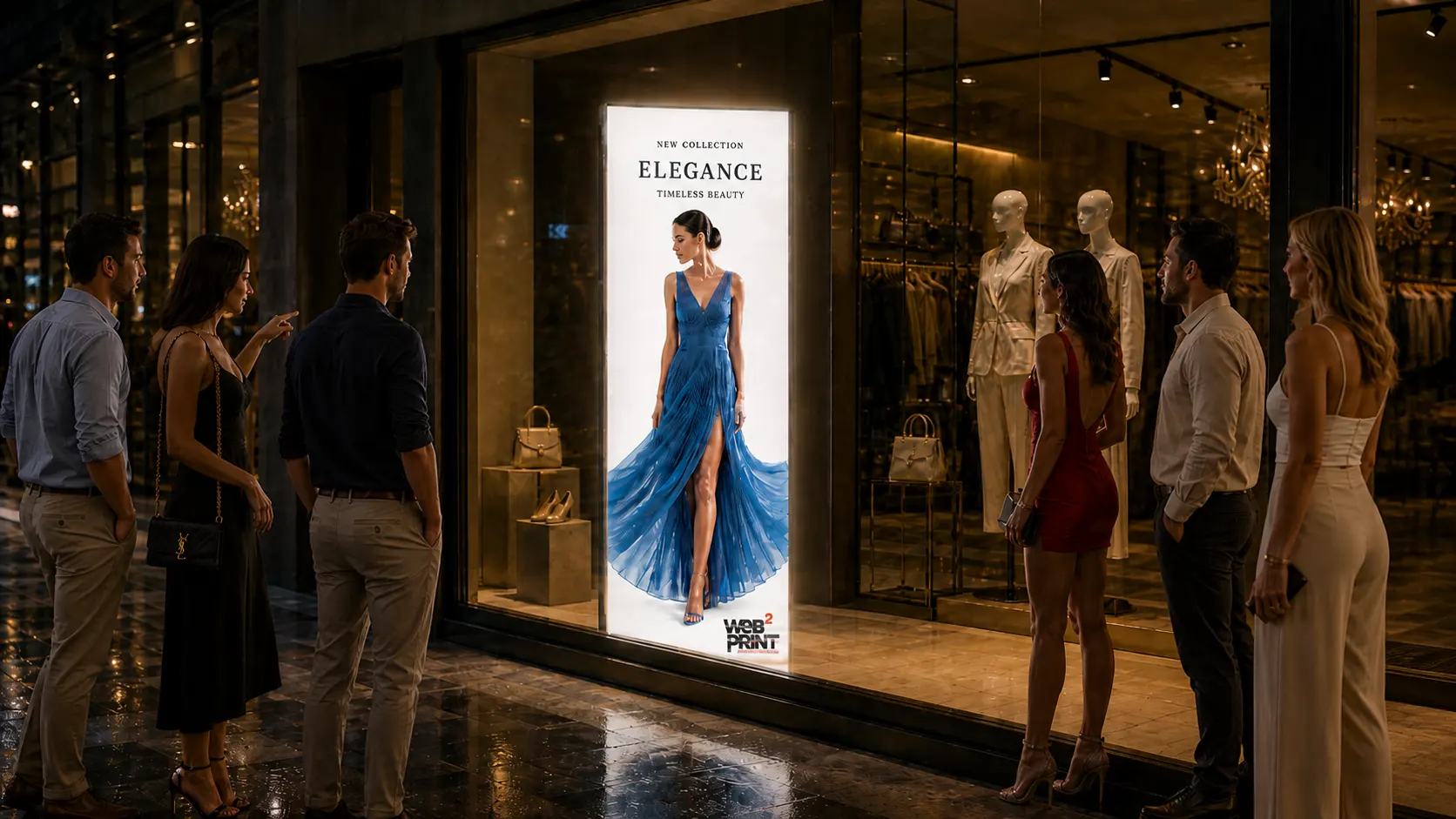 Πτυσσόμενο LED LightBox Fold & Go 85×200