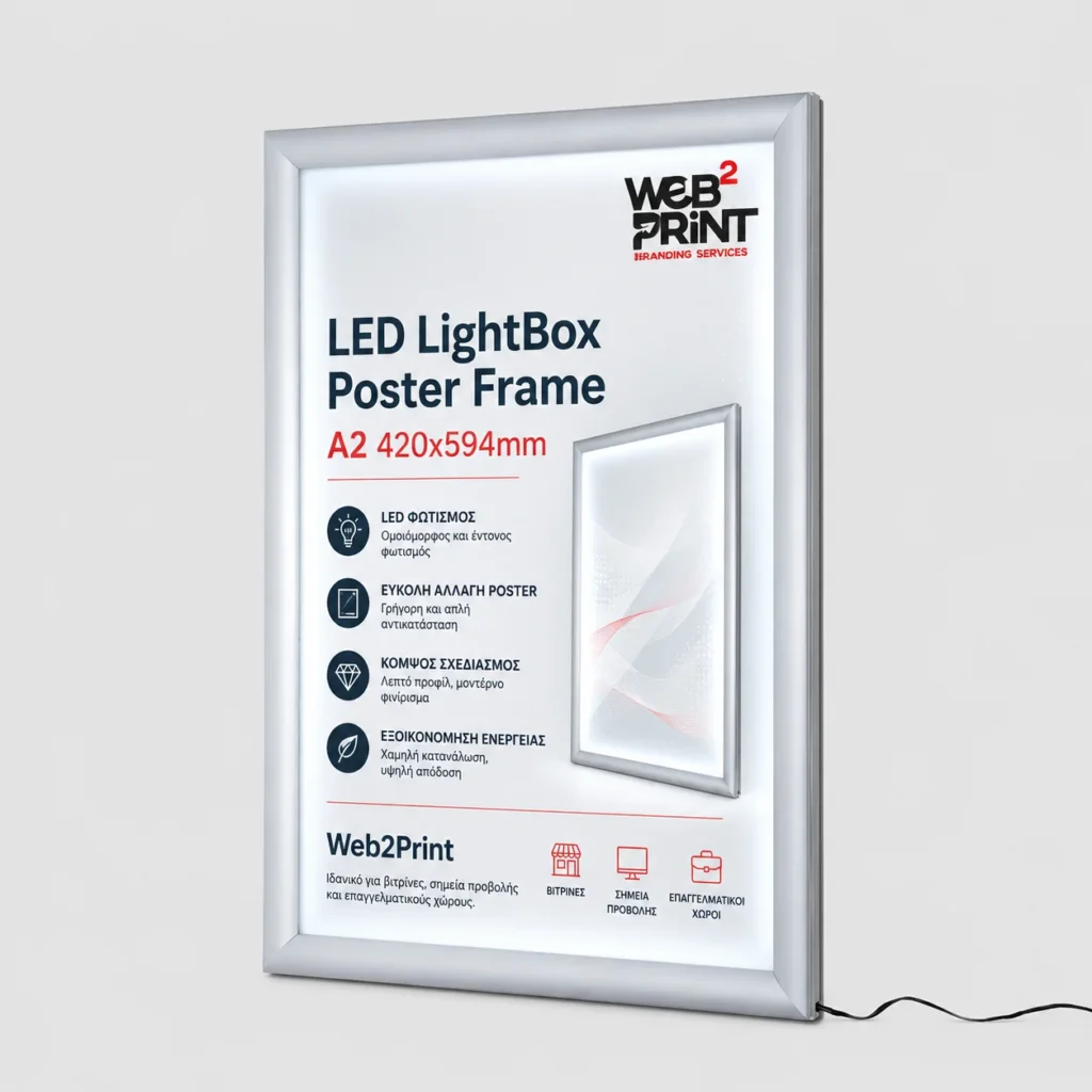 LED LightBox Poster Frame A2 420x594mm Web2Print Business (3)