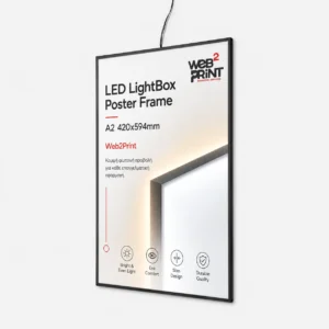 LED LightBox Poster Frame A2 420x594mm Web2Print Slim (3)