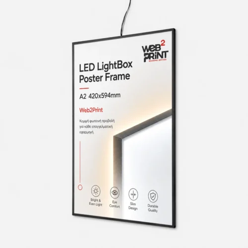 LED LightBox Poster Frame A2 420x594mm Web2Print Slim (3)